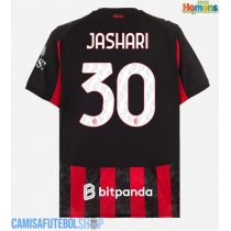 Camisa de time de futebol AC Milan Ardon Jashari #30 Replicas 1º Equipamento 2025-26 Manga Curta